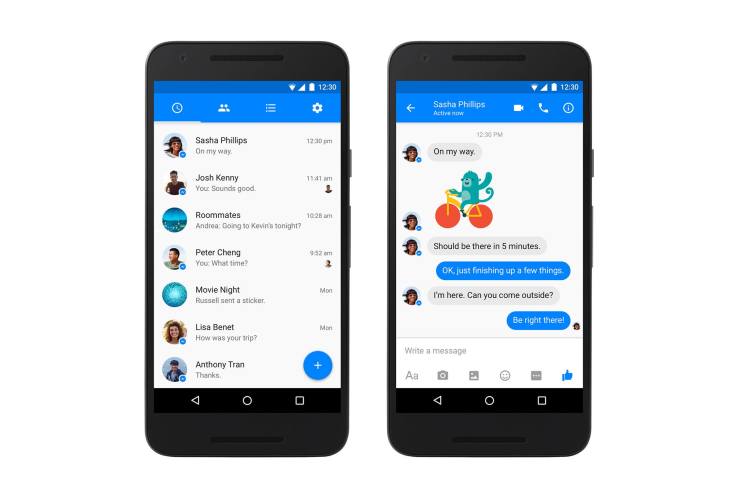 Facebook gives Messenger a Material Design makeover on Android