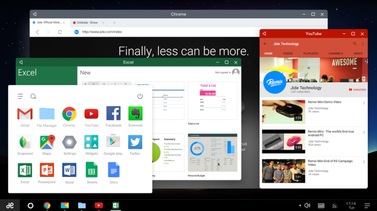 Jide’s Slick Remix OS Tweaks Android For PC-Style Productivity