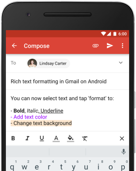 Gmail For Android Gets Rich Text Formatting And Instant RSVPs