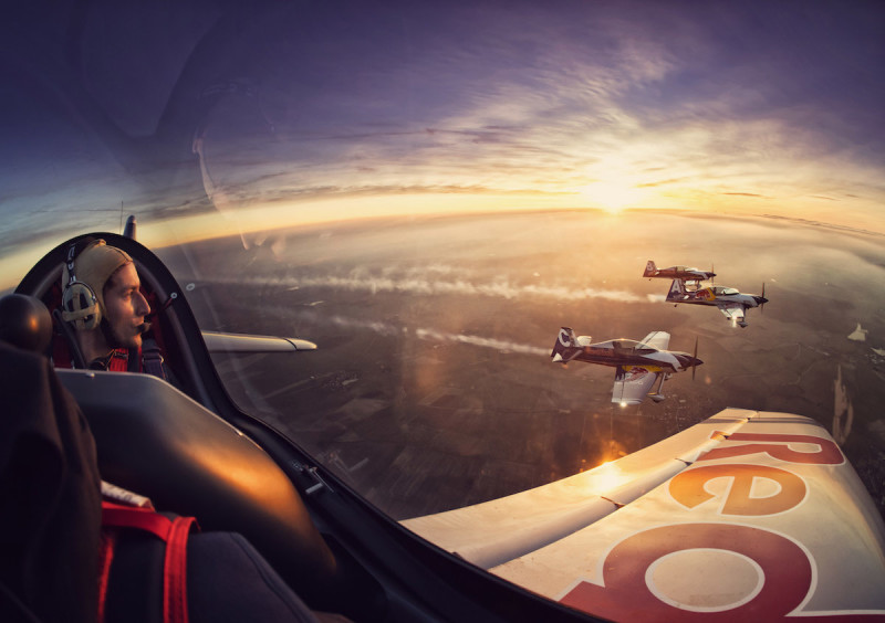 This Photographer Placed Strobes Inside Aerobatic Planes