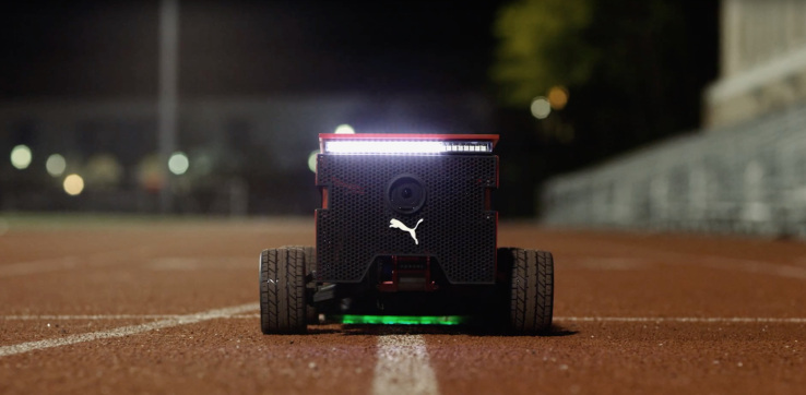 Puma’s got a tiny racing robot that can move as fast as Usain Bolt