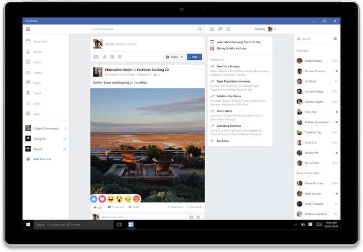 New Facebook, Messenger and Instagram apps arrive for Windows 10