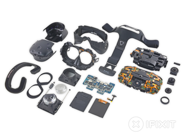 Teardown of HTC Vive highlights the headset’s differences from Oculus Rift