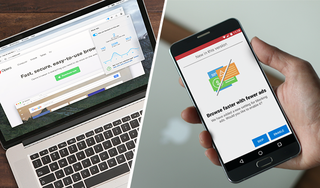 Opera’s ad blocker comes to its stable release channel and Opera Mini for Android