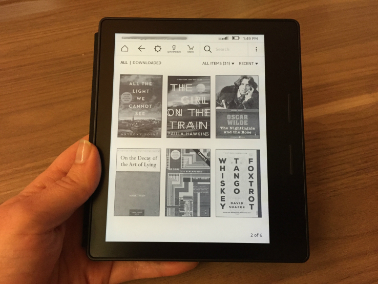 Kindle Oasis is beautiful, pricey and still not like reading a book