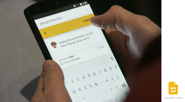 Google launches Slides Q&A to help presenters connect with their audiences