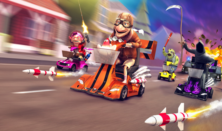 Pilot your grandparents in a battle against death in Coffin Dodgers