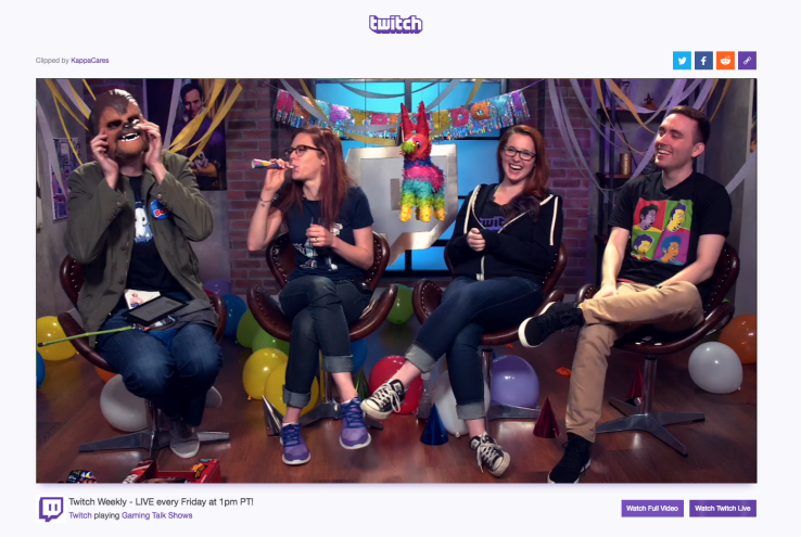 Twitch launches Clips so gamers can quickly share short videos of their favorite moments