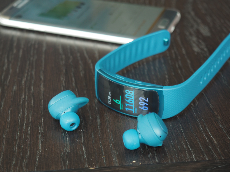 Samsung debuts truly wireless exercise earbuds and a new version of the Gear Fit