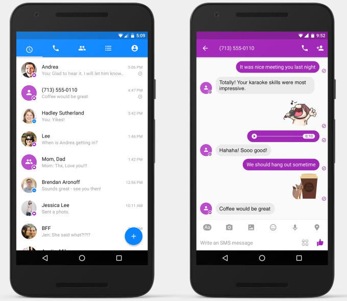 To beat SMS, Facebook Messenger eats SMS