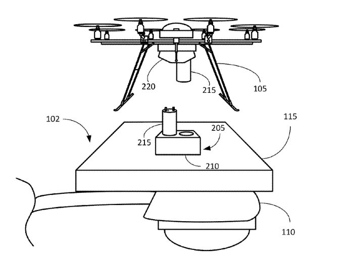 Amazon patent proposes drone perches atop streetlights and other protruding infrastructure