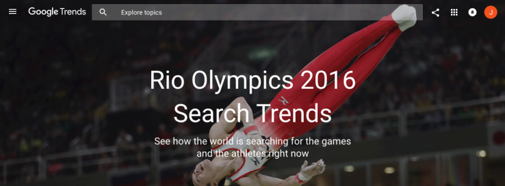 Google rolls out Search Trends hub for the Olympics