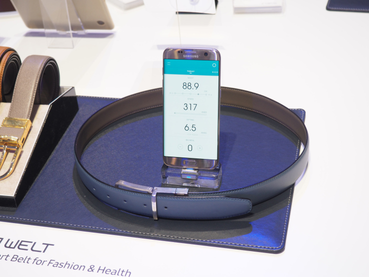 Samsung’s smart belt is now on Kickstarter, and it’s still called WELT