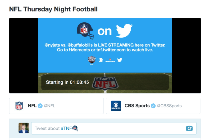 Here’s how to watch Thursday Night Football on Twitter tonight