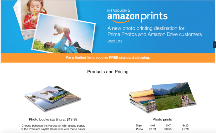 Amazon undercuts rivals with launch of new photo printing service, Amazon Prints