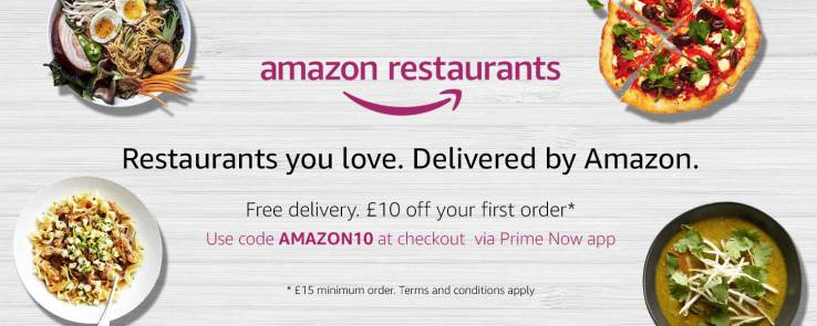 Amazon launches restaurant delivery for Prime members in London