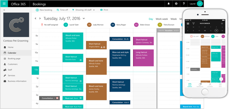 Microsoft’s new appointment scheduling service Bookings now works with Facebook Pages