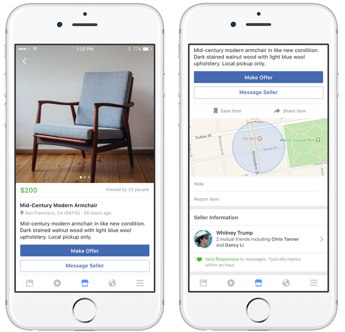 Facebook launches Marketplace, a friendlier Craigslist