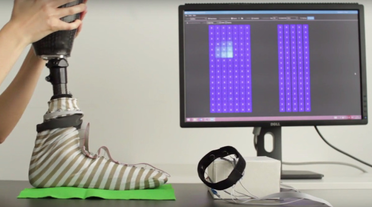 This smart sock adds sensations to prosthetic limbs