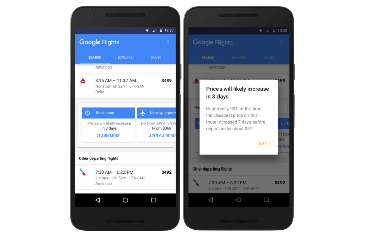 Google Flights will now tell you when fares will increase, help you find cheaper tickets