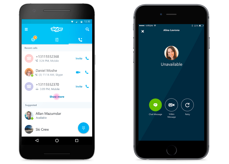 Microsoft's Skype redesign for Android, iOS: One-tap access, better group calls