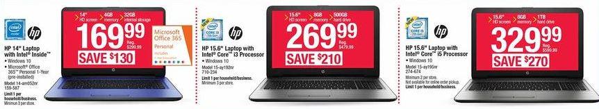 Office Depot/OfficeMax Black Friday ad features $119 Windows 2-in-1 tablet, $169 HP laptop