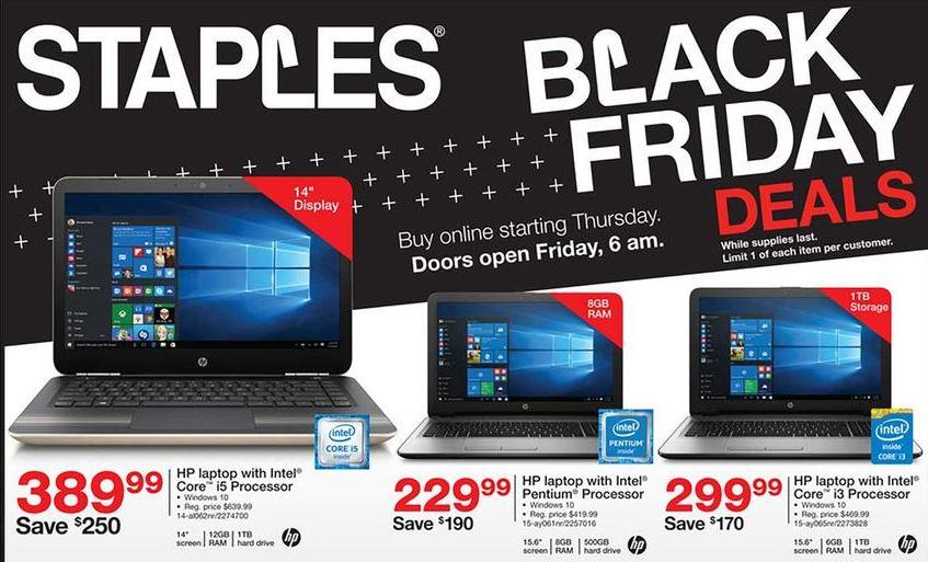 Staples Black Friday ad leaks with cheap Windows laptops, Amazon Fire tablet PC deals