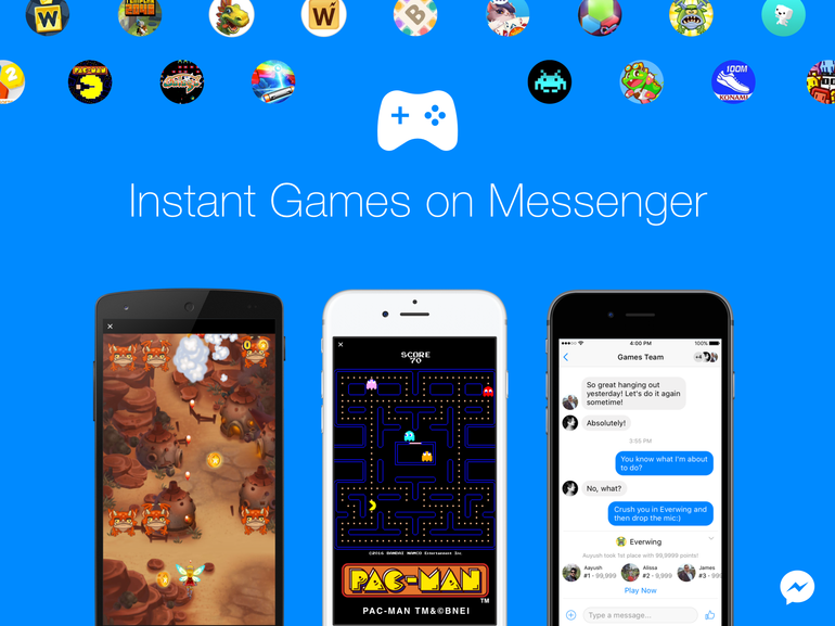 Facebook Messenger is now a digital arcade