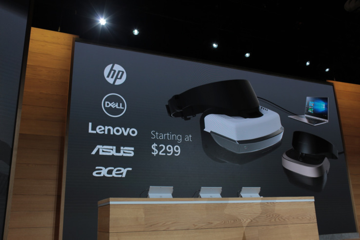 More info on Microsoft’s partner VR headsets coming in December