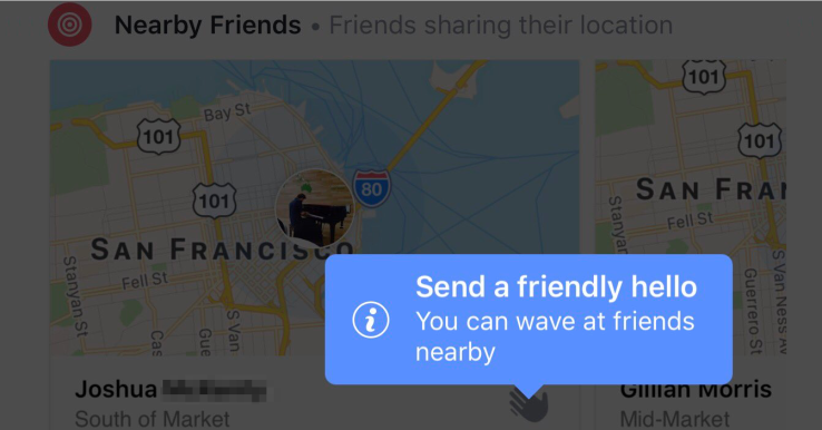 Facebook kills off exact location sharing in Nearby Friends, adds “Wave”