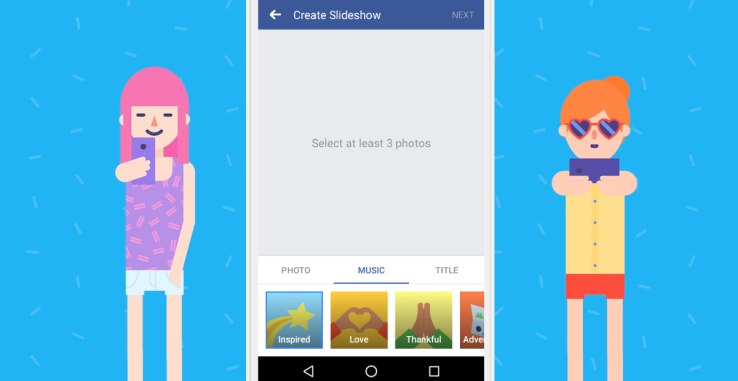 Facebook brings its Slideshow movie-maker to Android