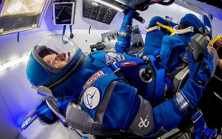 Boeing shows off the spacesuit astronauts will wear on the Starliner