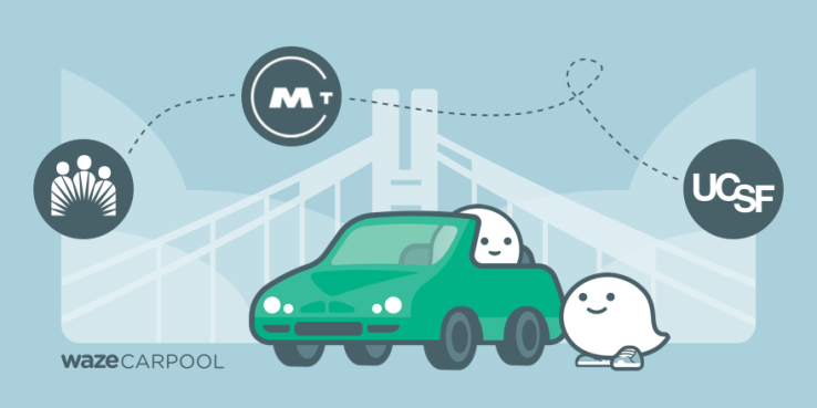 Waze Carpool completes its Bay Area rollout and adds three new partners