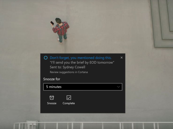 Microsoft’s Cortana can now create reminders from your emails