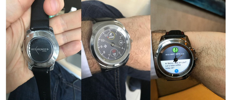 MyKronoz reveals a full-color smartwatch with mechanical watch arms