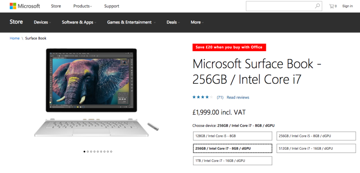 Brexit bumps up the UK price of Microsoft’s Surface Book