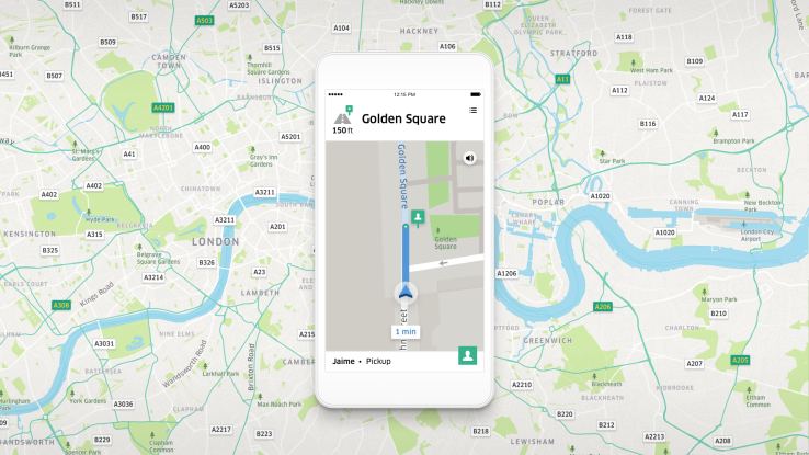 Uber’s new in-app navigation is designed specifically for Uber drivers