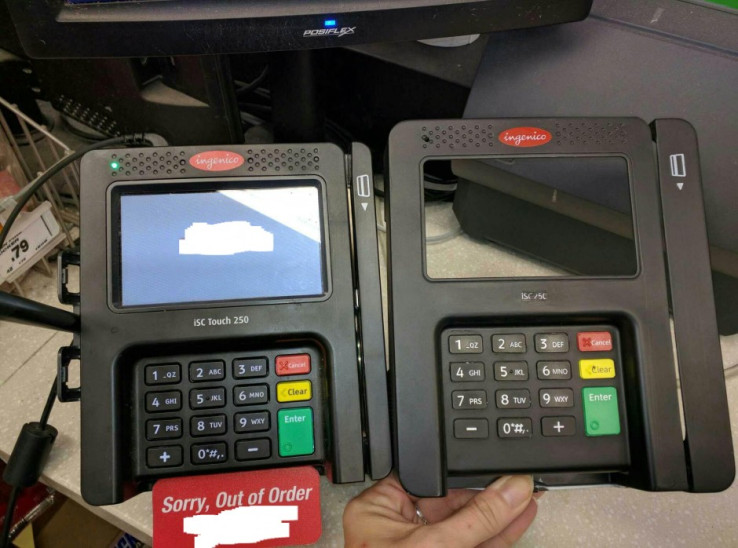 New skimmers fit right on top of chip and PIN credit card scanners