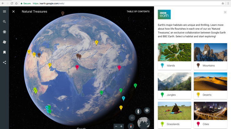 Google Earth for Chrome & Android gets upgraded with guided tours, more discovery features