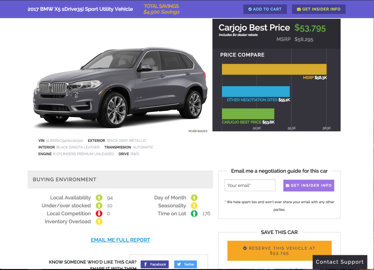 Carjojo uses natural language to find a new car