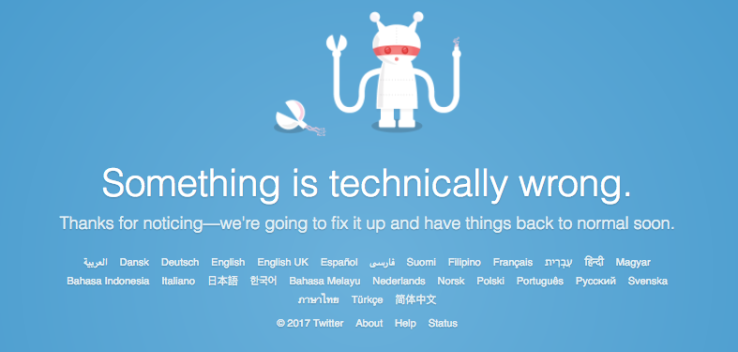 Twitter is down for some users