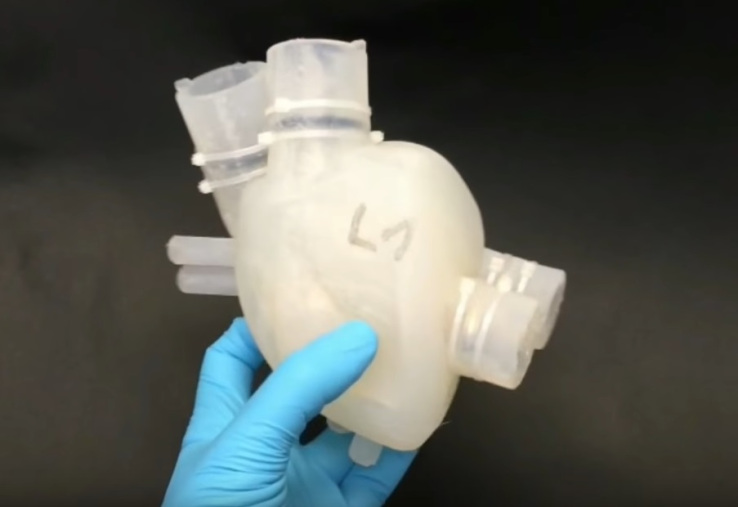 Researchers 3D print a soft artificial heart that works a lot like a real one