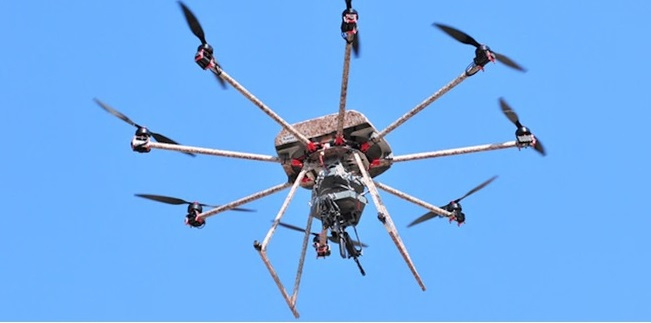 A defense company put a machine gun on a drone