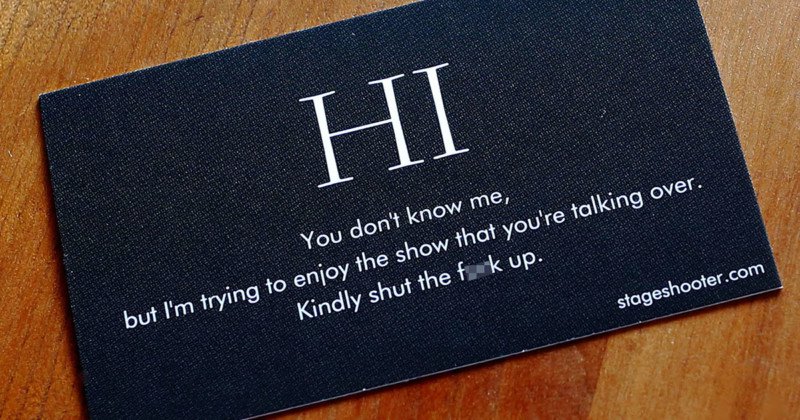 This is One Concert Photographer’s ‘Viral’ Business Card