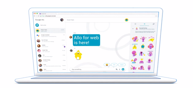 Google Allo arrives on the web, only pairs with Android phones at launch