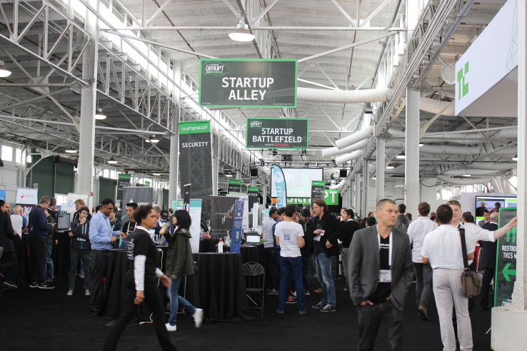 Sign up for a free exhibitor table in Startup Alley at Disrupt Berlin