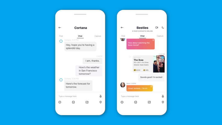 Cortana will now interrupt your Skype chats