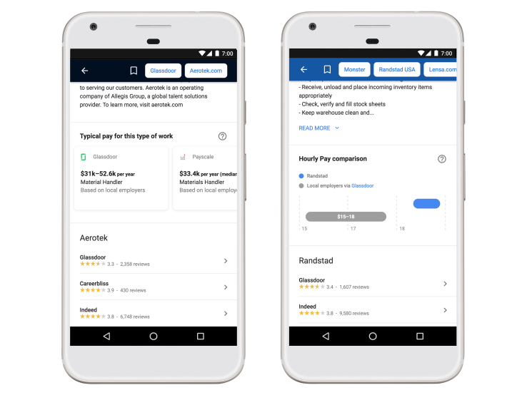 Google’s jobs search engine gets salary ranges, a better location filter and more