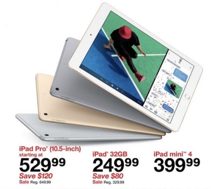 Target Black Friday 2017 ad features $250 Apple iPad deal