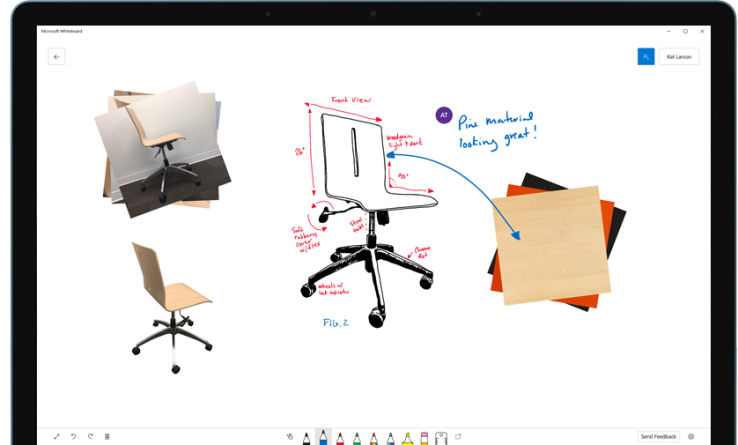 Microsoft’s collaborative Whiteboard app is now available for Windows 10 users